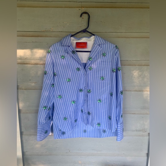 La Double J Third Eye Embroidered Popeline Shirt - Picture 5 of 8